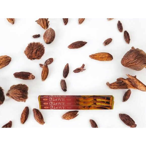 HEM Clove Incense Sticks 3 of 8 Packs Witchy Herbal Aromatherapy Ritual - Picture 4 of 7